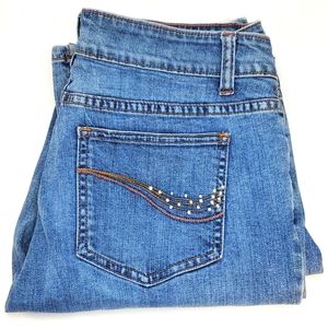 Apostrophe Stretch Blue Jeans Medium Wash 8 EUC